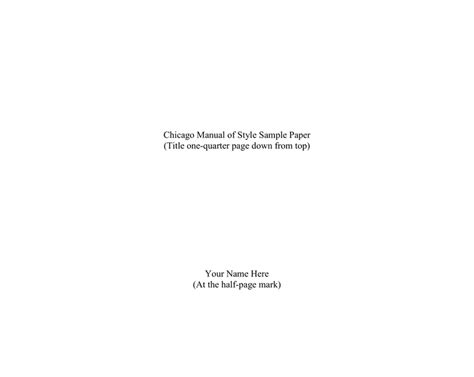 chicago manual  style outline format writing formal reports