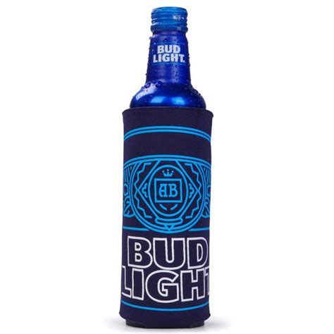 bud light 16oz royal blue ab can coolie the beer gear store