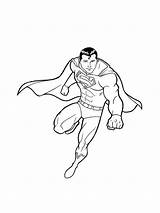 Pages Coloring Superman Printable sketch template