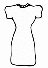 Kleurplaat Colorare Kleding Vestito Jurk Kleid Malvorlage Disegni Ausmalbild Ausdrucken Animaatjes Dress sketch template