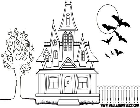 latest haunted house drawing  color  campbells possibilities