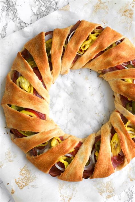 italian sub crescent roll ring pampered chef recipes