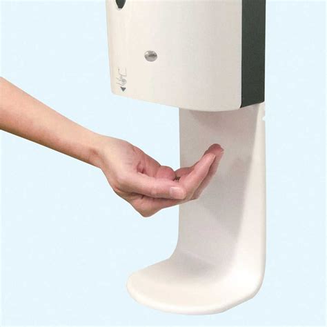 Hand Sanitizing Foam Dispenser W Drip Tray Wall Mount
