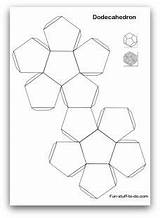 Shapes Printable 3d Template Geometric Templates Cut Shape Box Paper Patterns Nets Print Kids Printables Dodecahedron Pattern Stuff Fun Do sketch template