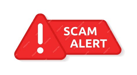 premium vector scam alert vector sign