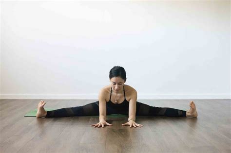 upavistha konasana wide angle seated  bend pose yogateket