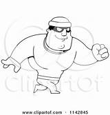 Robber Clipart Cartoon Walking Male Coloring Cory Thoman Vector Outlined Royalty Criminals 2021 sketch template