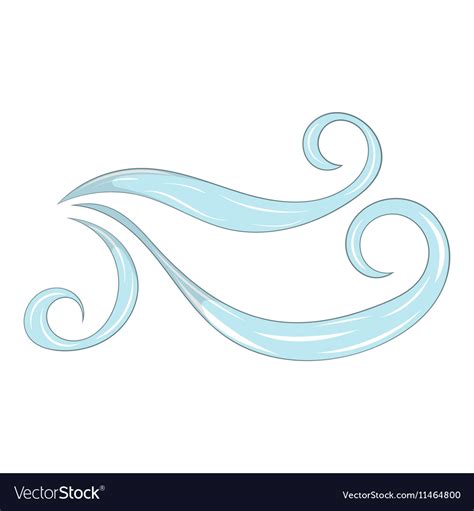 wind icon cartoon style royalty  vector image