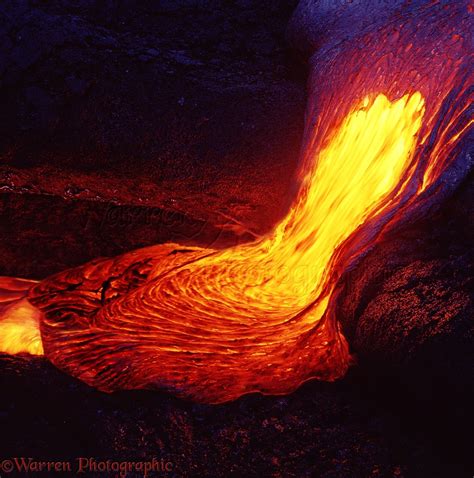 molten lava  hawaii photo wp