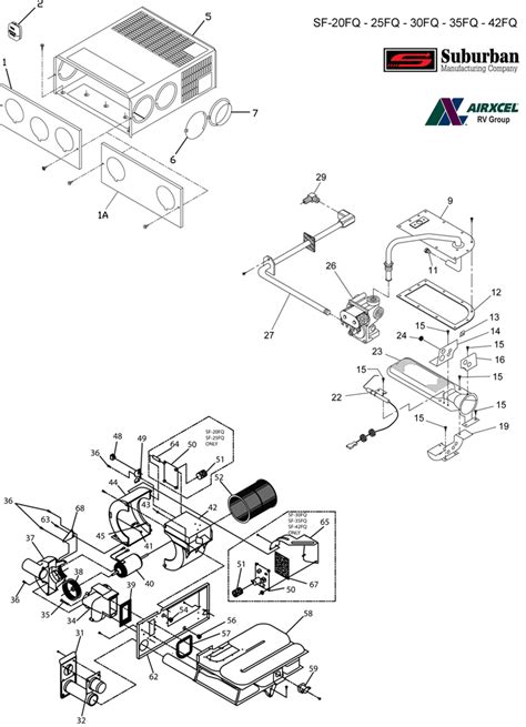 suburban furnace sf fq parts highskyrvpartscom