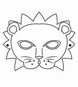Masken Ausdrucken Maske Vorlagen Fasching Karneval Ausmalen Tiermasken Löwe Deavita sketch template