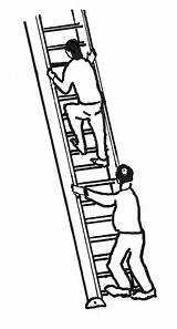 Ladder Clipart Drawing Climbing Line Cliparts Climb Library Getdrawings sketch template