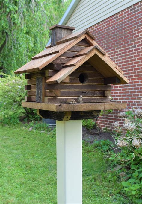 birdhouse log cabin amish handmade reclaimed wood bird houses bird houses diy wooden bird houses