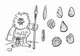 Prehistoric Coloring Pages Tools Armas Crafts sketch template