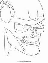 Terminator Misti sketch template