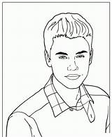 Bieber Getdrawings Lowgif Malvorlagen sketch template