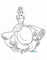 Cinderella Princess Colorir Cinderela Desenhos Disneyclips Disneys sketch template