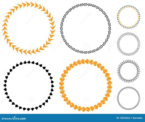 circle template sticker stock vector illustration  color