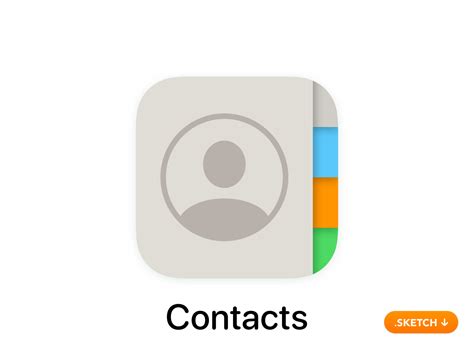 apple contacts app icon ios    sketch  dribbble