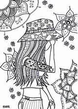 Volwassenen Meisjes Meiden Tiener Volwassen Jaar Herfst Creachick Hippie Kleuren Hippy Uitprinten Mandalas Sheets Downloaden Doodle Terborg600 sketch template