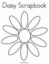 Coloring Scrapbook Daisy Pages Twistynoodle Built California Usa Getcolorings sketch template