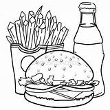 Food Junk Drawing Cartoon Getdrawings sketch template