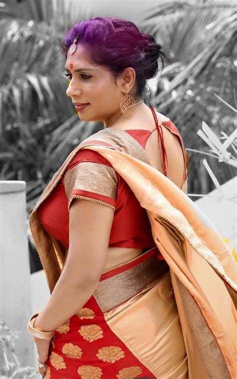 Malayalam Actress Mini Richard In Hot Saree Images Idnsek