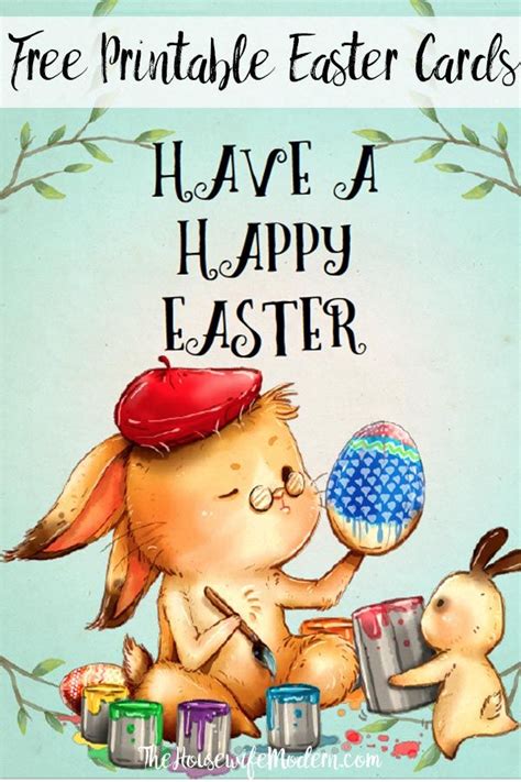 printable easter cards  adorable designs   easter cards