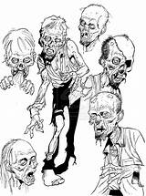 Zombie Coloring Drawings Pages Scary Sketch Cool Drawing Dead Zombies Sketches Halloween Walking Monster Stuff Kids Deviantart Draw Creepy Insanely sketch template