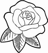 Rose Coloring Pages Clipart Clipartbest sketch template