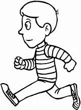 Running Coloring Pages Boy Color Getcolorings Printable sketch template