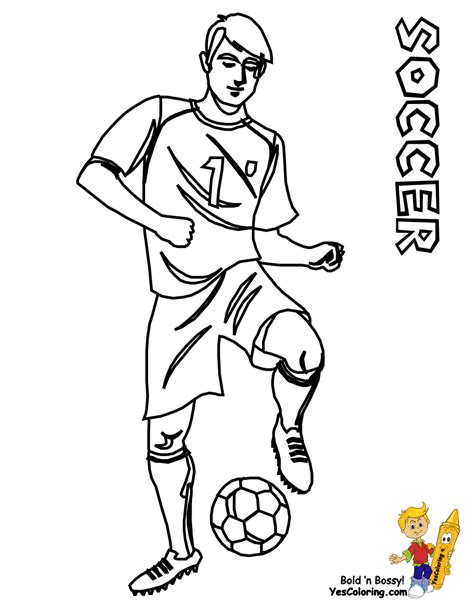 soccer player coloring page clip art library