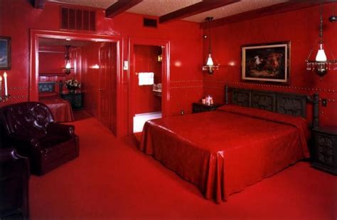 Tack Room Madonna Inn  750×489 Pixels Bedroom Red