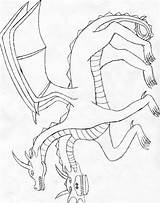 Headed Two Dragon Drawing Dragons Drawings Getdrawings Deviantart sketch template