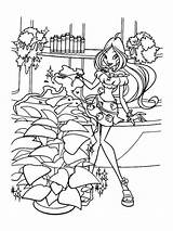 Winx Flora Pages Coloring Club Girls Recommended sketch template