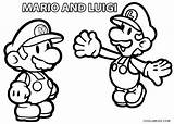 Luigi Coloring Pages Paper Printable sketch template