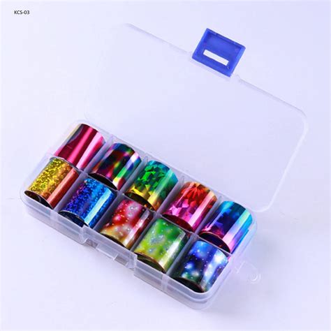 pcs assorted color holographic nail foil transparent etsy