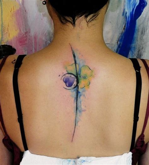 Elegant Flower Tattoo On Upper Back Tattooimages Biz