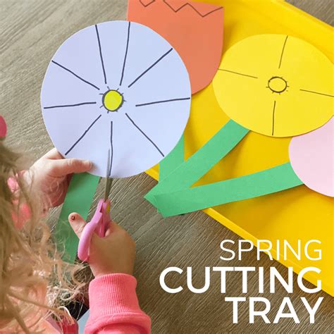 scissor skills practice spring cutting tray toddler approved