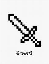 Minecraft Coloring Pages Sword Papercraft Printable Papercrafts sketch template