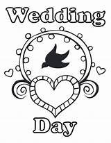 Wedding Personalized Coloring Pages Getdrawings Book sketch template