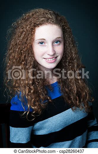 Curly Hair Brunette Teen