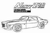 Coloring Pages Camaro Cars Vin Diesel 1970 Ss sketch template