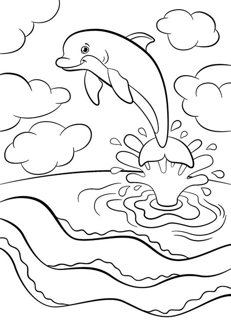 dolphin unicorn coloring pages coloring pages