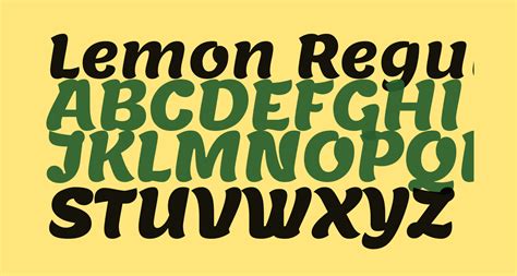 lemon regular  font  font