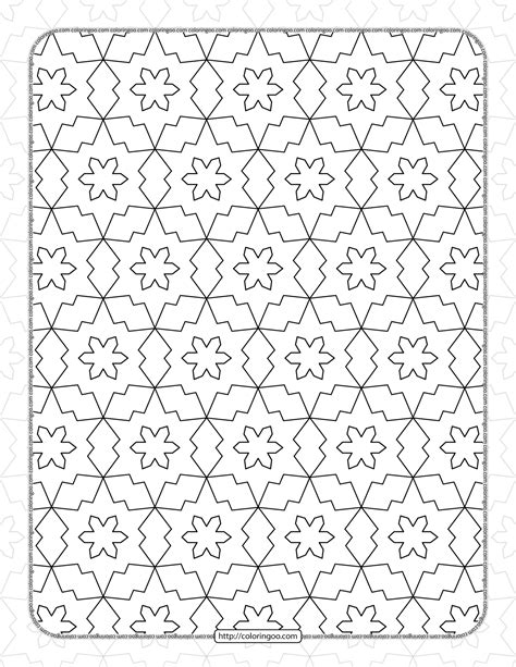printable  geometric pattern