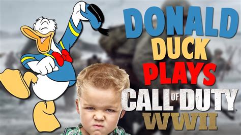 donald duck plays call  duty ww youtube