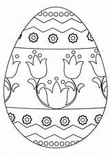 Easter Egg Coloring Pages Printable Eggs Pattern Color Flowers Print Book Floral Colouring Ostern Supercoloring Pâques Designs Cute sketch template