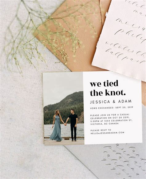 26 Wedding Announcements To Share Your “just Married” News