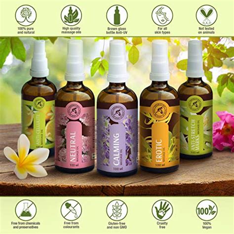 relaxation massage oil 3 4oz with 100 natural lavender